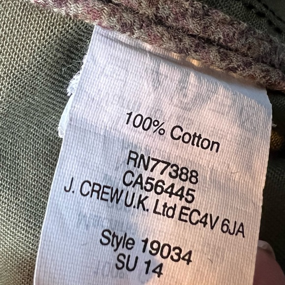 $148 J.Crew Women's XS Downtown Army Green Field Zip Snap Button Cargo Jacket - Picture 9 of 10